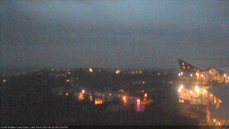Lake Travis webcam, April 30, 2021 8:25 PM CT