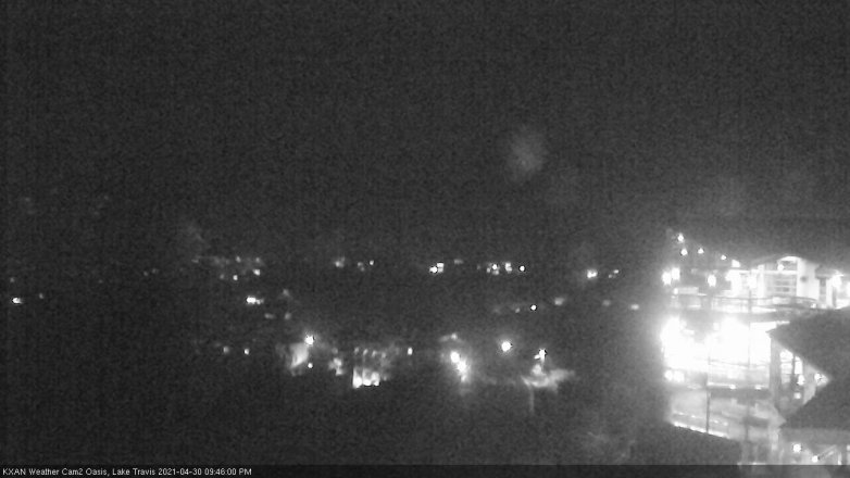 Lake Travis webcam, April 30, 2021 9:45 PM CT