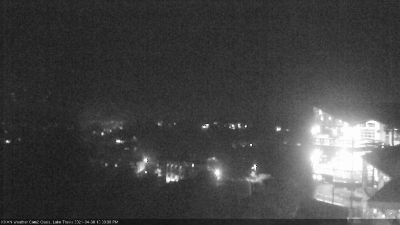 Lake Travis webcam, April 30, 2021 10:00 PM CT