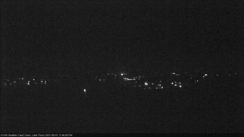 Lake Travis webcam, May 1, 2021 11:45 PM CT