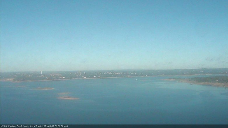 Lake Travis webcam, May 2, 2021 9:00 AM CT