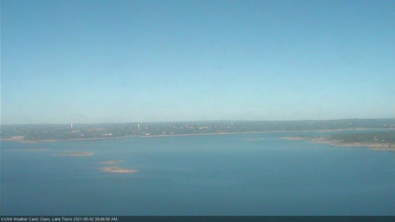 Lake Travis webcam, May 2, 2021 9:45 AM CT
