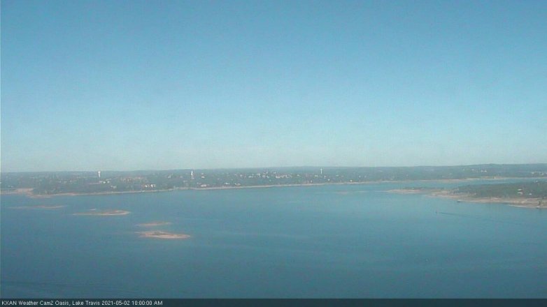 Lake Travis webcam, May 2, 2021 10:00 AM CT