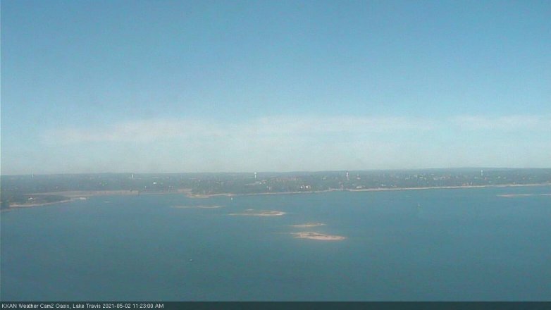 Lake Travis webcam, May 2, 2021 11:25 AM CT