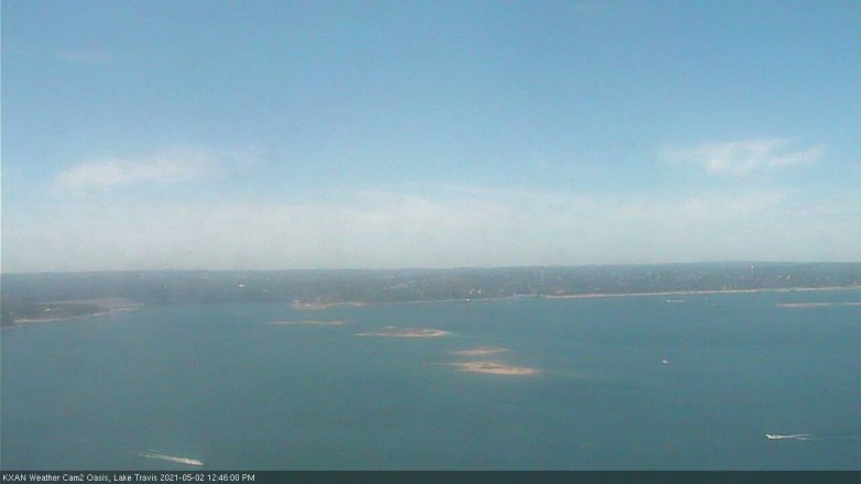 Lake Travis webcam, May 2, 2021 12:45 PM CT
