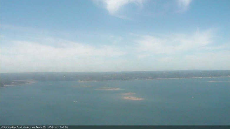 Lake Travis webcam, May 2, 2021 1:25 PM CT