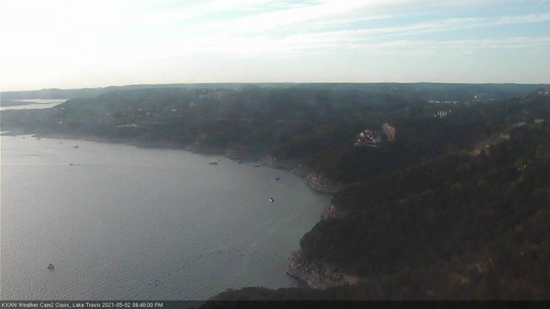 Lake Travis webcam, May 2, 2021 6:45 PM CT