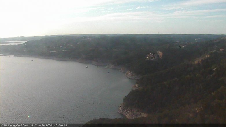 Lake Travis webcam, May 2, 2021 7:00 PM CT