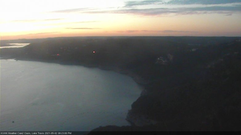 Lake Travis webcam, May 2, 2021 8:25 PM CT