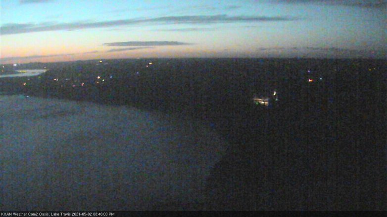 Lake Travis webcam, May 2, 2021 8:45 PM CT