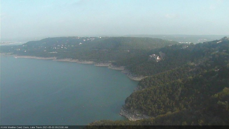 Lake Travis webcam, May 3, 2021 9:25 AM CT
