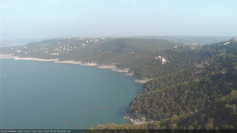 Lake Travis webcam, May 3, 2021 9:45 AM CT