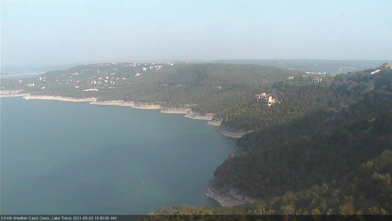 Lake Travis webcam, May 3, 2021 10:00 AM CT