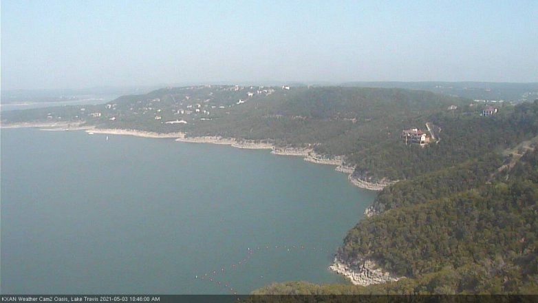 Lake Travis webcam, May 3, 2021 10:45 AM CT