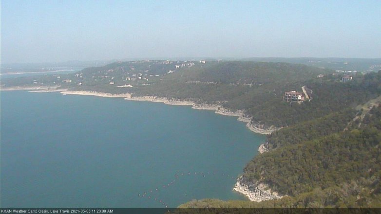 Lake Travis webcam, May 3, 2021 11:25 AM CT