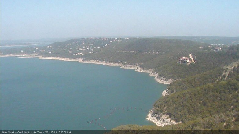 Lake Travis webcam, May 3, 2021 12:00 PM CT