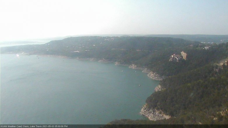 Lake Travis webcam, May 3, 2021 5:00 PM CT