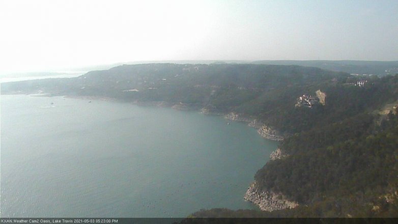 Lake Travis webcam, May 3, 2021 5:25 PM CT
