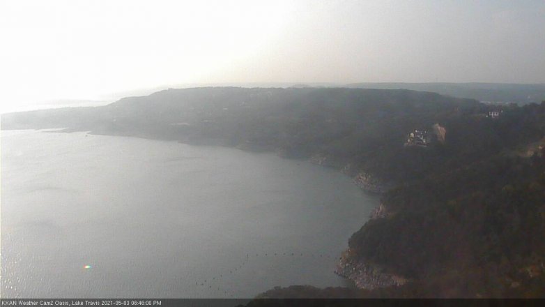 Lake Travis webcam, May 3, 2021 6:45 PM CT