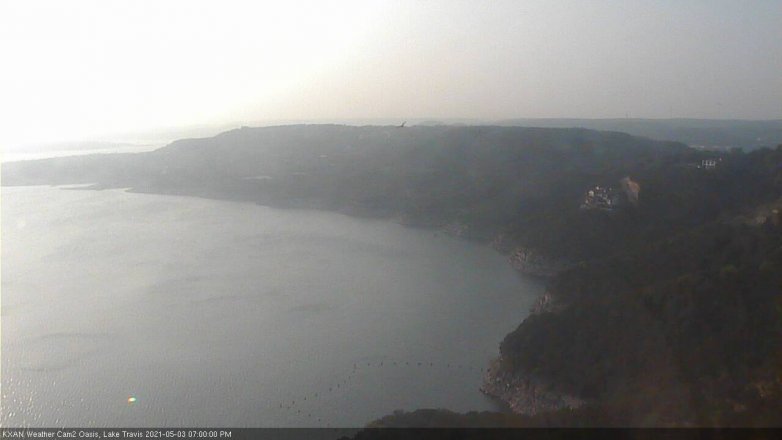 Lake Travis webcam, May 3, 2021 7:00 PM CT