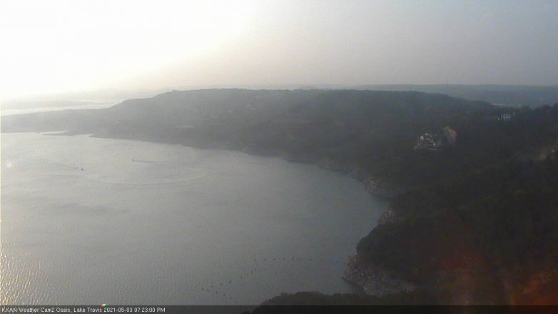 Lake Travis webcam, May 3, 2021 7:25 PM CT