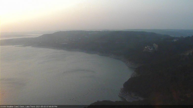 Lake Travis webcam, May 3, 2021 7:45 PM CT