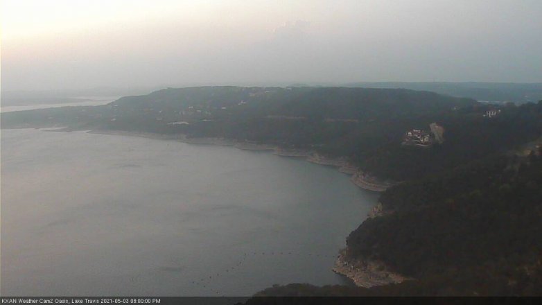 Lake Travis webcam, May 3, 2021 8:00 PM CT