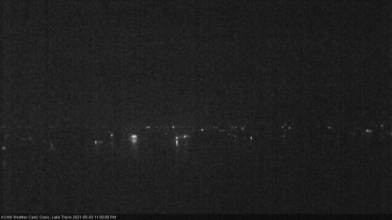 Lake Travis webcam, May 3, 2021 11:00 PM CT