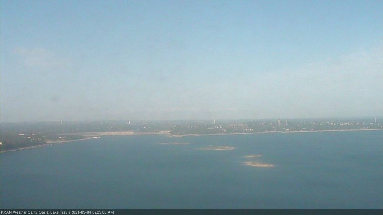 Lake Travis webcam, May 4, 2021 9:25 AM CT