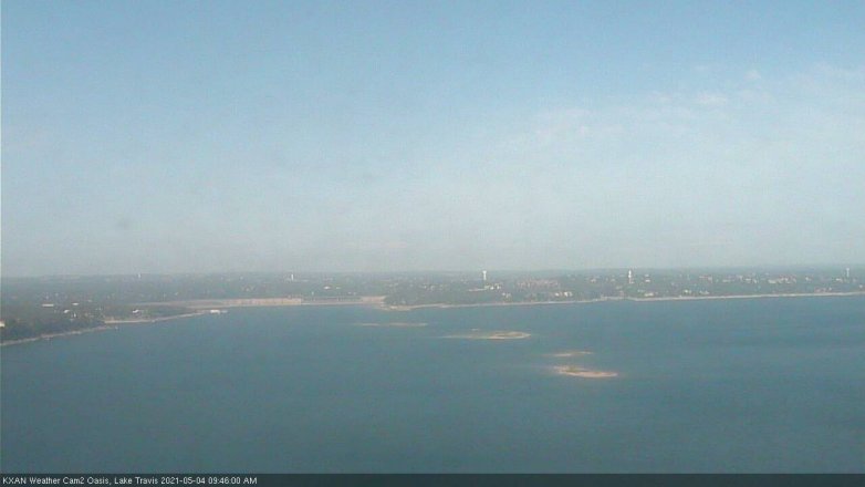 Lake Travis webcam, May 4, 2021 9:45 AM CT