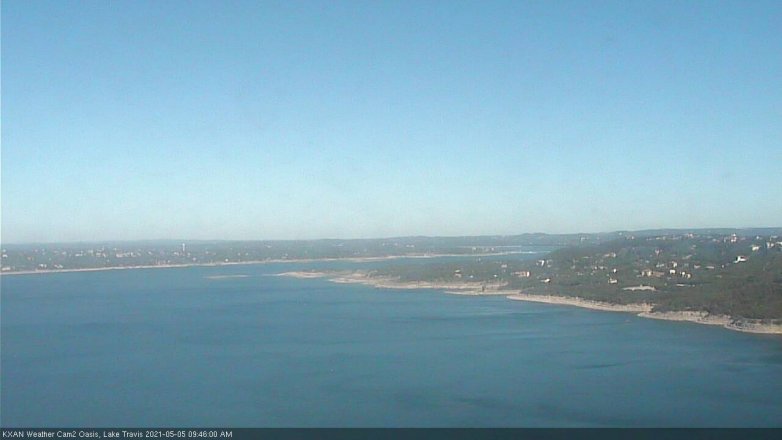 Lake Travis webcam, May 5, 2021 9:45 AM CT