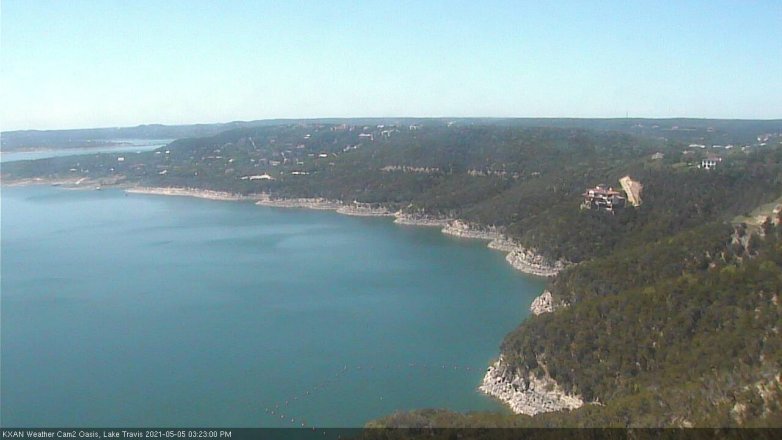 Lake Travis webcam, May 5, 2021 3:25 PM CT