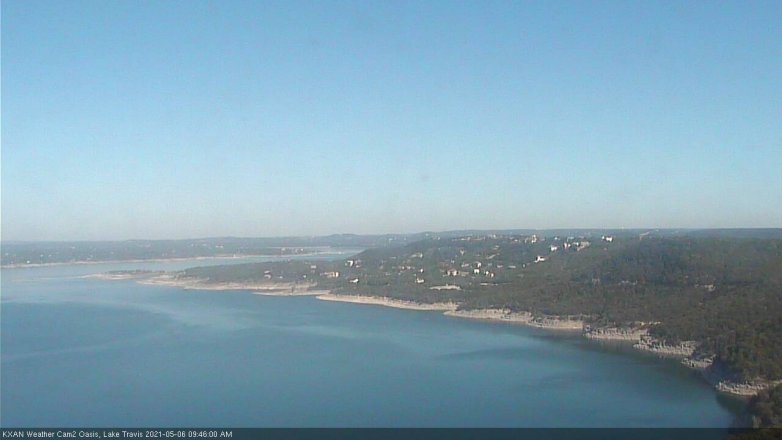 Lake Travis webcam, May 6, 2021 9:45 AM CT