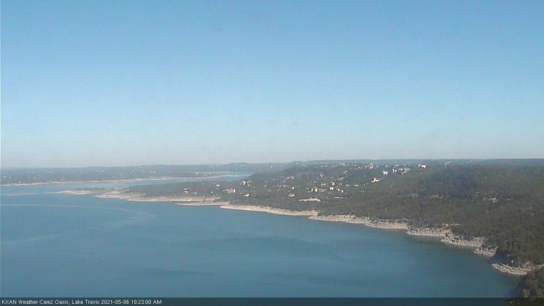 Lake Travis webcam, May 6, 2021 10:25 AM CT
