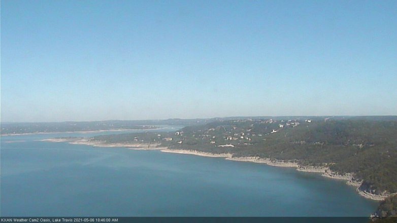 Lake Travis webcam, May 6, 2021 10:45 AM CT