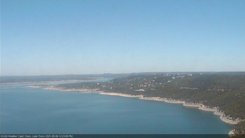 Lake Travis webcam, May 6, 2021 12:25 PM CT