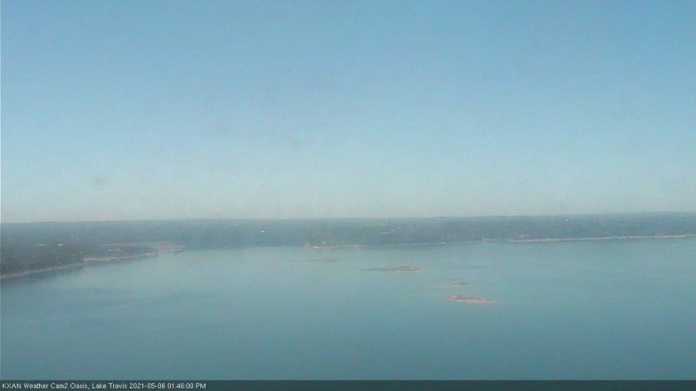 Lake Travis webcam, May 6, 2021 1:45 PM CT
