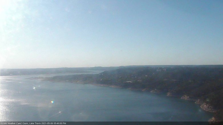 Lake Travis webcam, May 6, 2021 5:45 PM CT