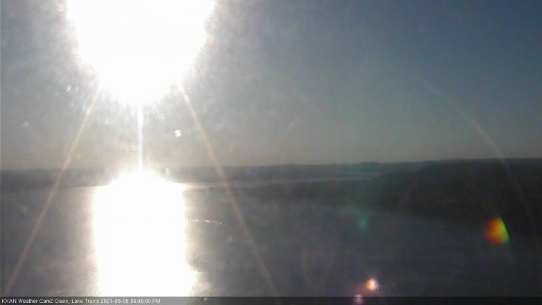 Lake Travis webcam, May 6, 2021 6:45 PM CT
