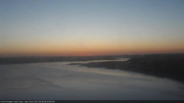 Lake Travis webcam, May 6, 2021 8:25 PM CT