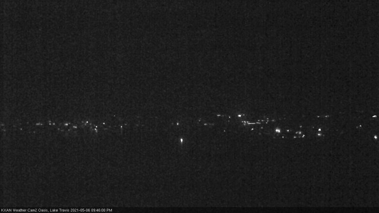 Lake Travis webcam, May 6, 2021 9:45 PM CT