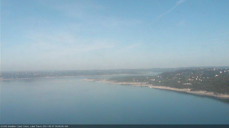 Lake Travis webcam, May 7, 2021 9:45 AM CT