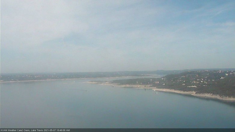 Lake Travis webcam, May 7, 2021 10:45 AM CT