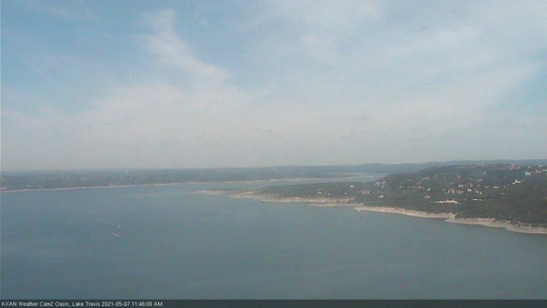 Lake Travis webcam, May 7, 2021 11:45 AM CT