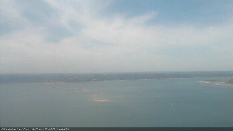 Lake Travis webcam, May 7, 2021 12:45 PM CT