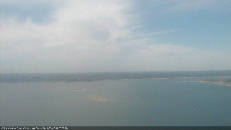 Lake Travis webcam, May 7, 2021 1:25 PM CT