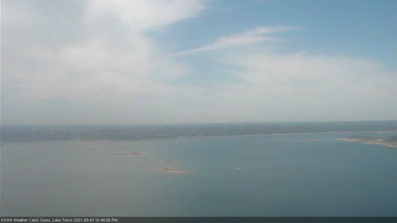 Lake Travis webcam, May 7, 2021 1:45 PM CT