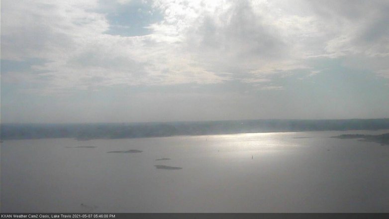 Lake Travis webcam, May 7, 2021 5:45 PM CT