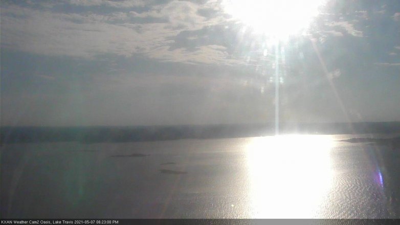 Lake Travis webcam, May 7, 2021 6:25 PM CT