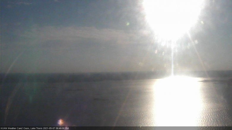 Lake Travis webcam, May 7, 2021 6:45 PM CT